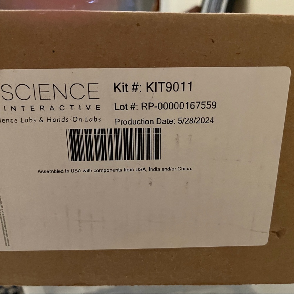 Intro to Forensics lab kit for college course new, never used